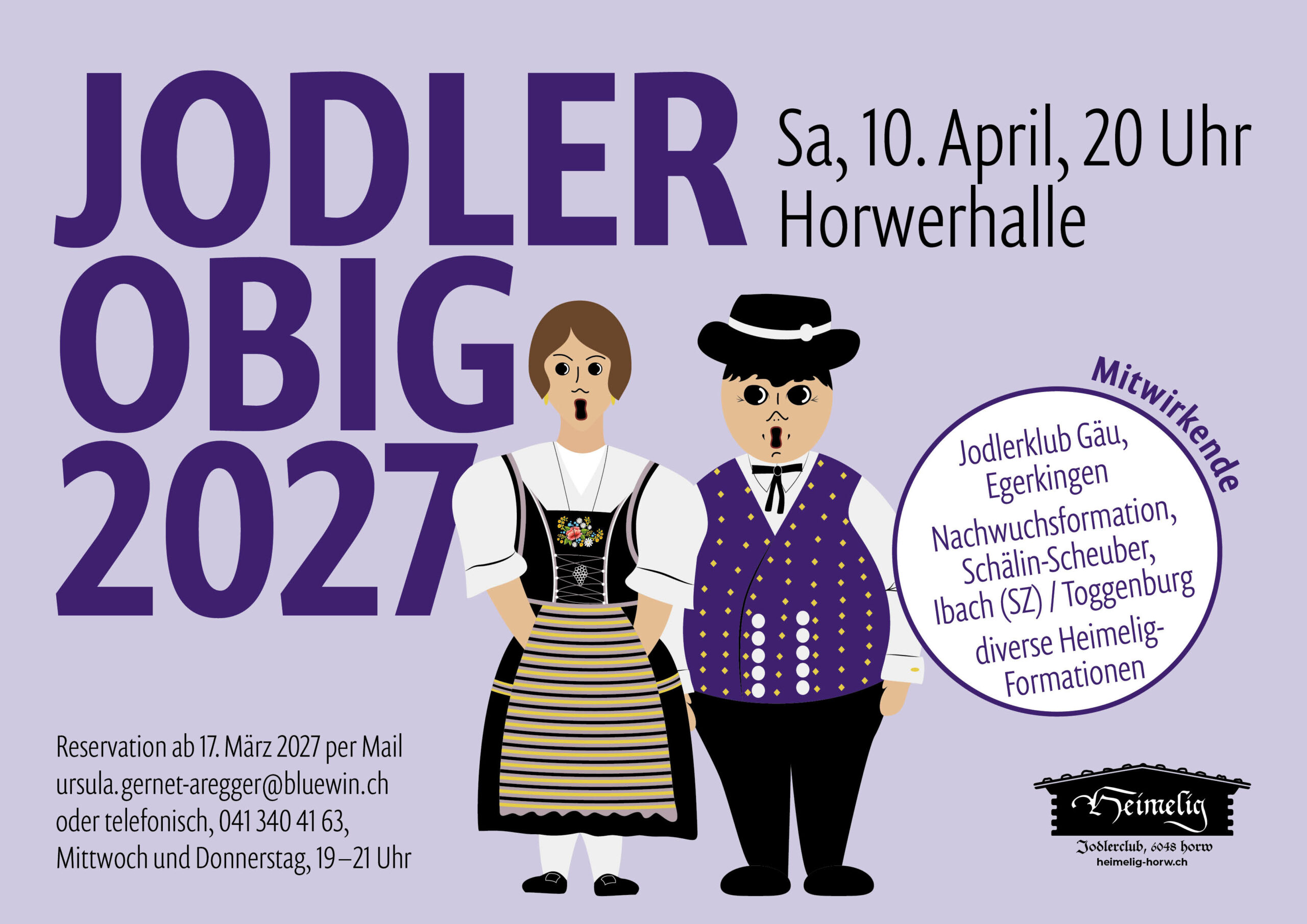 10.04.2027 Jodlerabig Heimelig Horw